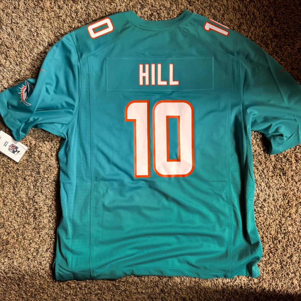 Tyreek Hill Miami Dolphins Nike Game Jersey - Aqua - Picture 2 of 5